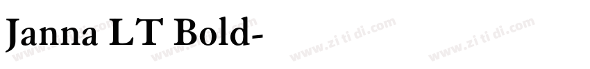 Janna LT Bold字体转换